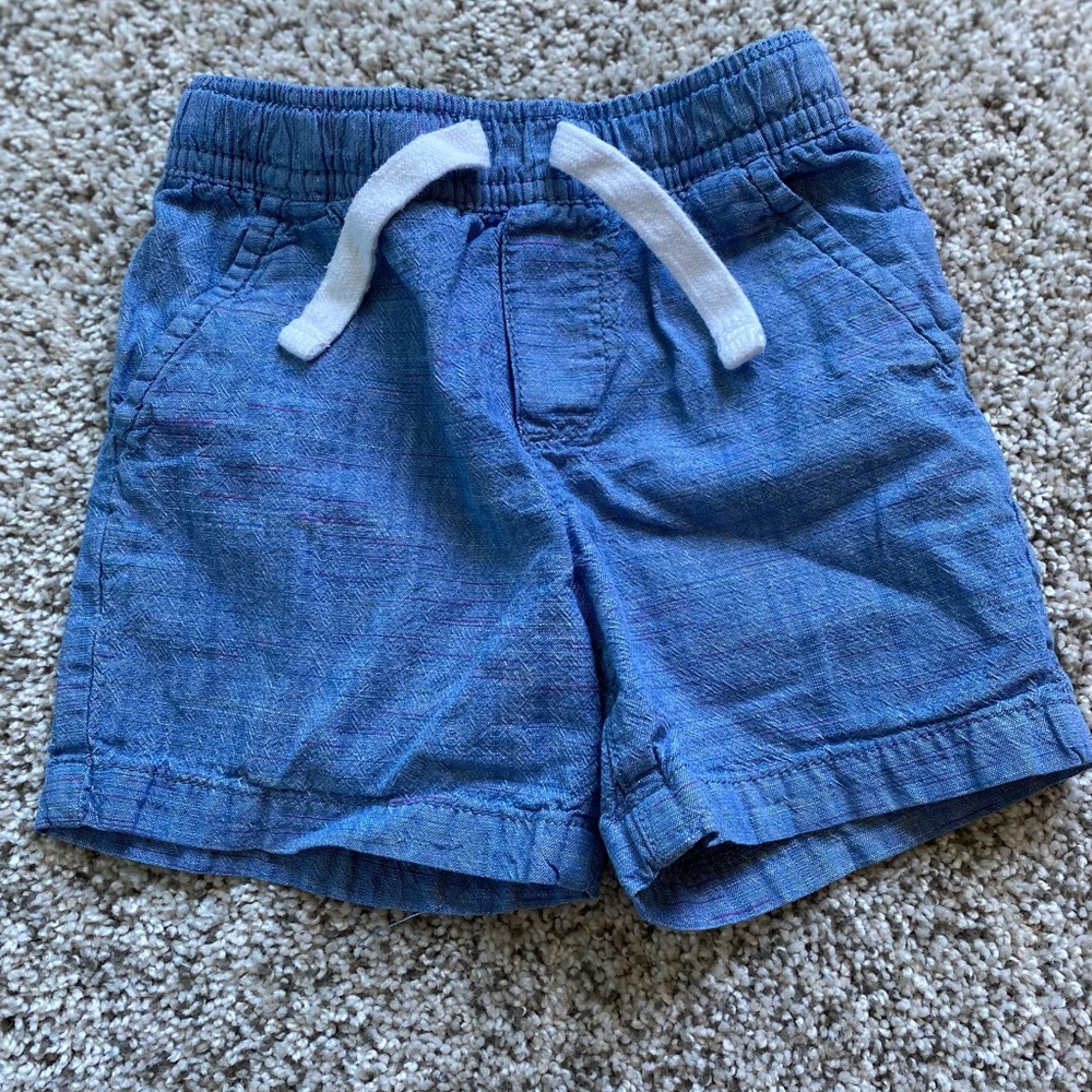 Cat & Jack light blue casual cotton shorts. Boys size 2T.
